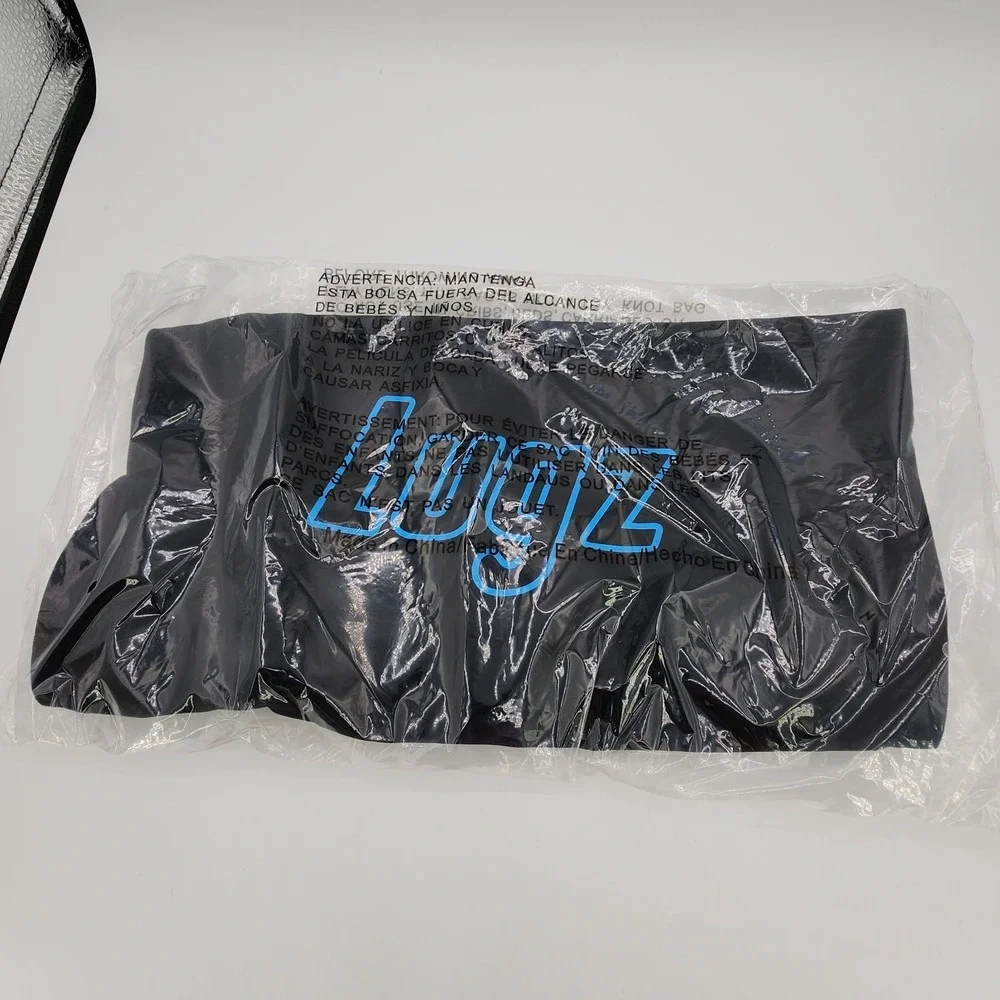 Lugz x Psychworld Ridgeline Chukka Boots Mens 10 Black & Blue Lace Up NEW in Box